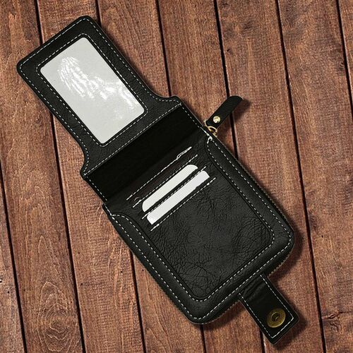 Mens short horizontal small wallet can be multi-functional