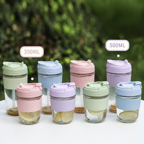 Double Drinking Cup, Large Capacity Internet Celebrity Glass