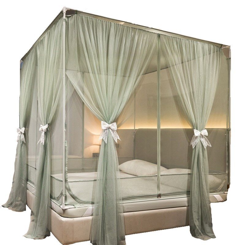 层床笠式坐床拉链蚊帐家用卧室儿童三开门防尘纹账202新款,床上用品,蚊帐,淘宝优惠券,粉丝福利购,淘宝优惠卷