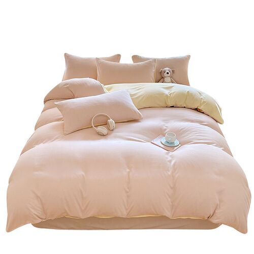 Solid Color Washed Cotton Quilt ver Single Piece Nantong Hom