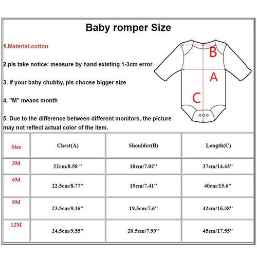 Infant Newborn First Christmas Rompers Baby Boys Girls Cotto