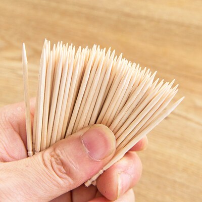 Disposable Wood Toothpick Restaurants Toothpicks Decorative