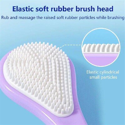 2pcs Tongue Cleaners Adult Kids Reusable Silicone Tongue