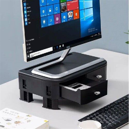 Height Adjustable Monitor Holder Bracket Plasctic Home