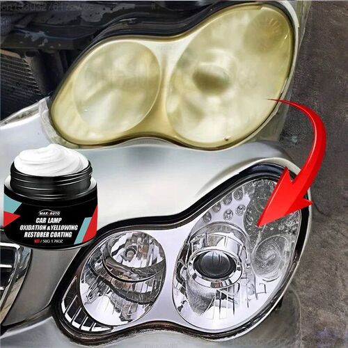 Car Headlight Restoration Polishing Kit - Scratch Remover &