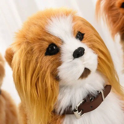 New Simulation Electric Pet Dog Voice Control Walking Noddin
