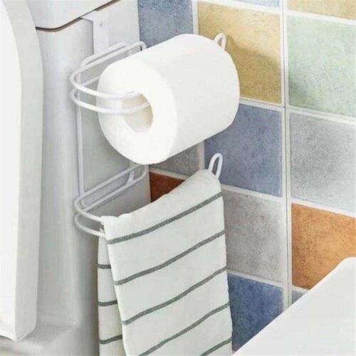 .Toilet Tissue Paper Holder Shelf Bathroom kitchen Towel Rol