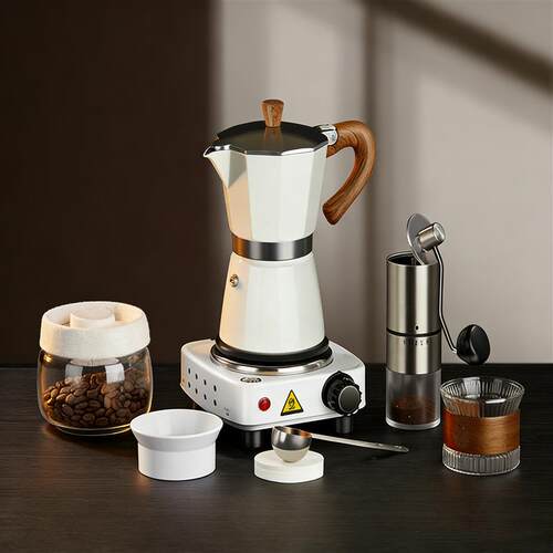 Moka Pot Espresso Set with Electric Stove Classic Mocha