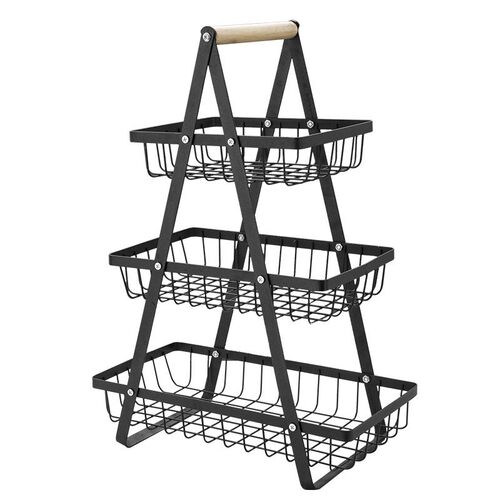 3 Tier Fruit Basket 2 Banana Hangers, Vegetable Basket Bowl