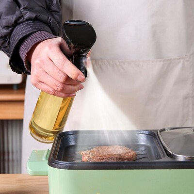 Pressure Type Oil Spray Bottle Household Seasoning Bottle Du
