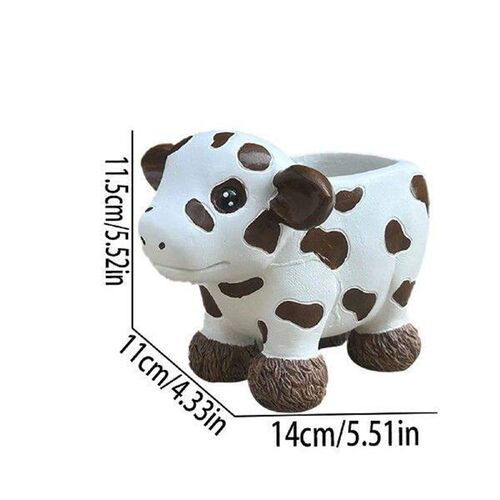 Cow Planter Pot 2024 Cute Cow Resin Flowerpot Plateau Yak