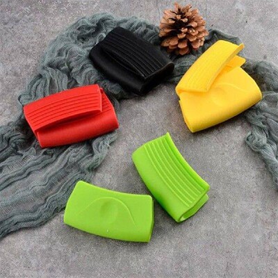 2 Pairs Silicone Pot Ear Clips Kitchen Tool Heat-resistant
