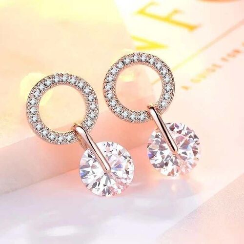 Huitan Korean Partysu Style Brilliant Cubic Zirconia Women D