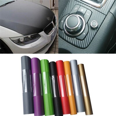 1pc 3D Carbon Fiber Matte Vinyl Film Car Sheet Wrap Roll St