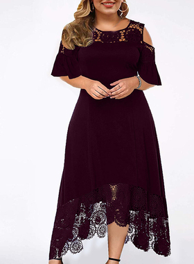 xl xl Plus Large Big Size Long Dresses Women Summer Short