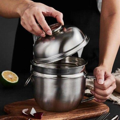 Stainless Steel Instant Noodle Bowl Drop-proof Unbreakable