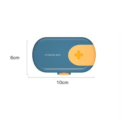4/6 Grids Portable Travel Pill Case With Pill Cutter Organiz