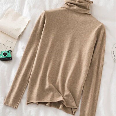 Turtleneck Women Sweaters 2023 Autumn Winter Sweater Knitted