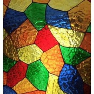 彩绘压花立线艺术马赛克彩色天花吊顶彩晶蒂凡尼教堂玻璃门窗隔断