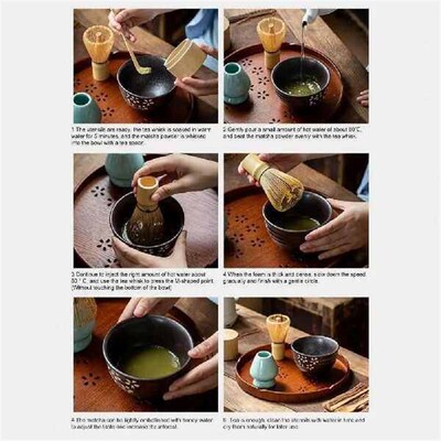 Bamboo Matcha Whisk Handmade Japanese Chasen Stirrer Brush