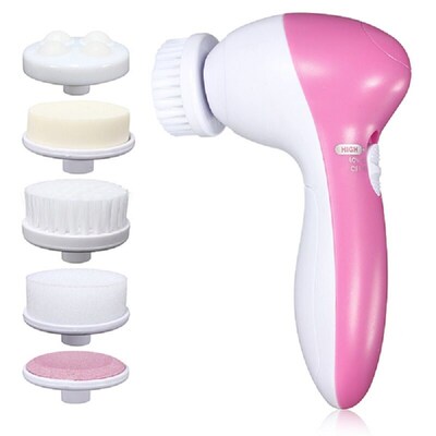 5 IN 1 Face Cleansing Brush Electric Facial Cleaner Wash Mac