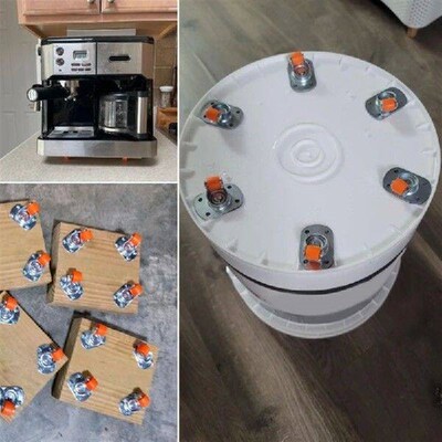 20Pcs Small Furniture Casters Wheel Appliance Sliders Oval