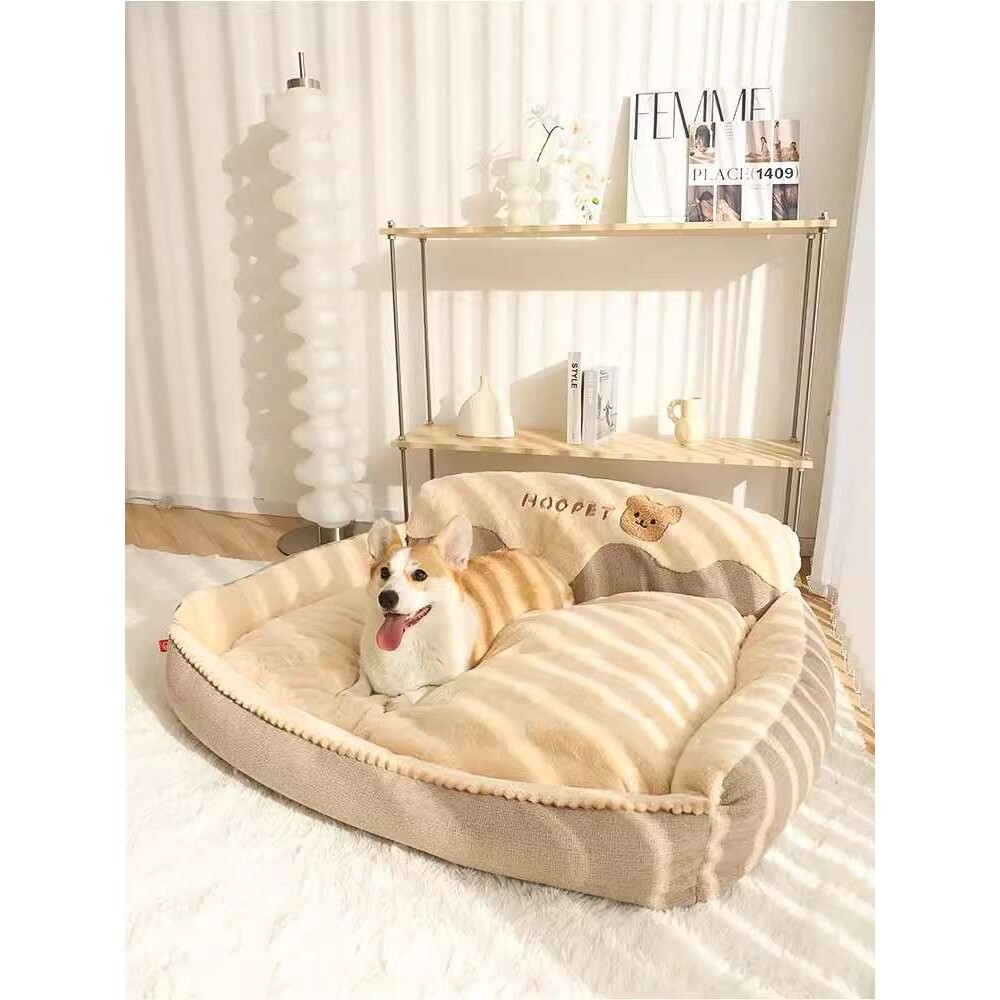 狗窝冬季保暖大型犬金毛柯基四季通用宠物睡觉用猫窝可拆洗狗狗床