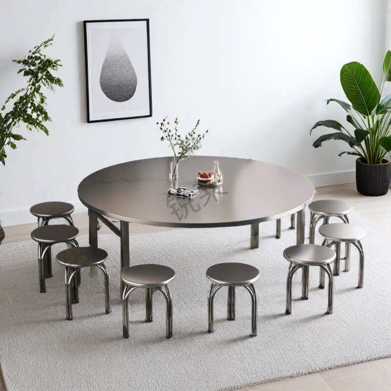 304不锈钢折叠桌圆形家用桌烧烤摆摊桌轻便吃饭桌流水席桌饭店桌,3C数码配件,其它配件,淘宝优惠券,粉丝福利购,淘宝优惠卷