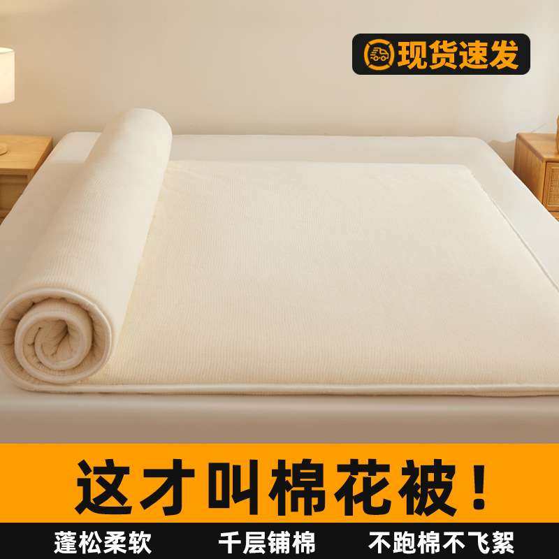 2024新款纯棉花褥子床垫软垫夏季棉絮垫被家用宿舍学生单人床褥垫,3C数码配件,其它配件,淘宝优惠券,粉丝福利购,淘宝优惠卷