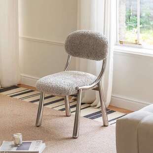 中古风小羊肖恩梳妆凳家用休闲椅子靠背椅复古女生卧室网红化妆椅