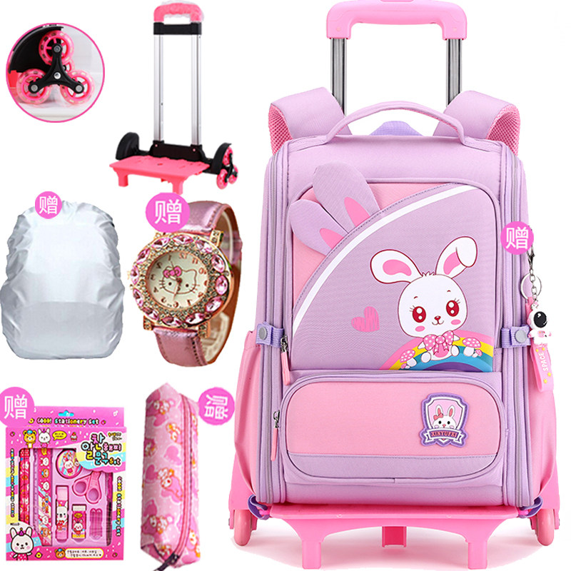 儿童拉杆书包女小学生二三到四五六年级轻便护脊男爬楼梯拖拉背包,玩具/童车/益智/积木/模型,书包,淘宝优惠券,粉丝福利购,淘宝优惠卷