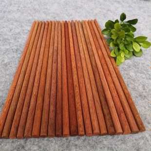 越南酸枝木筷子红木防霉家用耐高温无漆无蜡实木质缅甸花梨木筷条