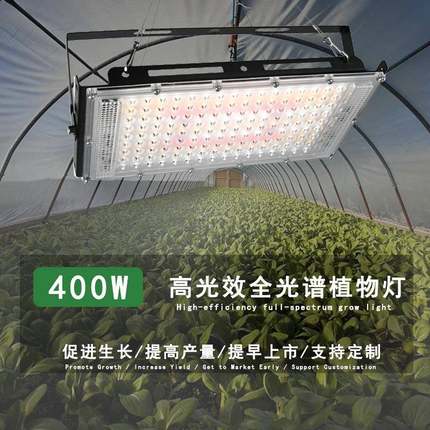 全光谱植物补光灯 多肉大棚蔬菜瓜果led量子板植物灯 花卉生长灯