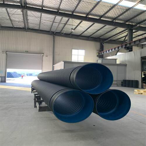 pe波纹排水管排污管HDPE双壁波纹管塑料排水管dn200厂家直供