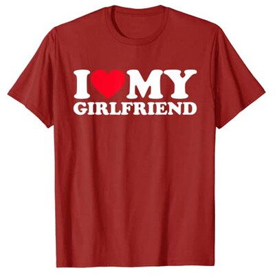 I Love My Girlfriend Shirt I Heart My-Girlfriend Shirt GF T-