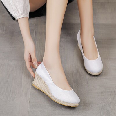 Wedges Woman Spring Summer Espadrilles Women Casual Slip-on