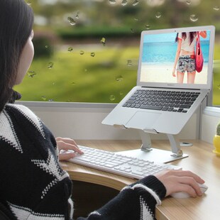 铝合金笔记本电脑支架托桌面站立办公折叠升降散热器座小乙FP