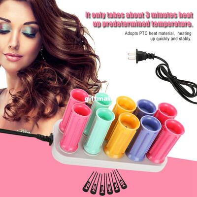 Electric Heated Roller Curling Roll Hair Curlers Set Hair St