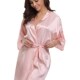 Silk Kimono Robe RB032 Women New Bathrobe Bridesma 2018