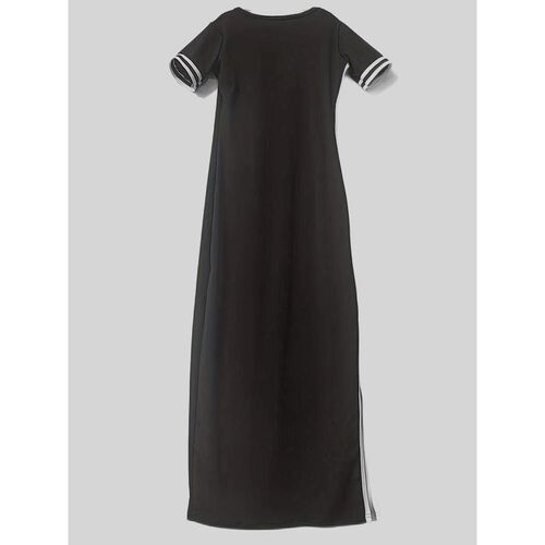 Minimalist short sleeved long slit with dress cuffs and casu