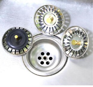 Sink Sin Stainless Kitchen Waste Plug Stopper Steel Strainer