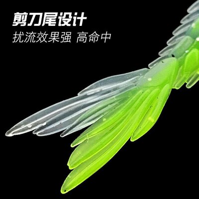 Soft Fishing Lures Dual-Color Realistic Reusable Soft Lures