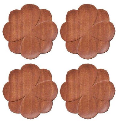 Wooden Coasters Set Of 4,Placemats Heat Resistant Drink Mat