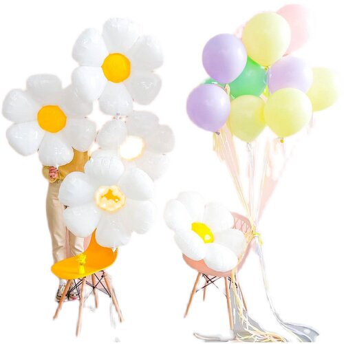National Day small Daisy modeling aluminum film balloon phot
