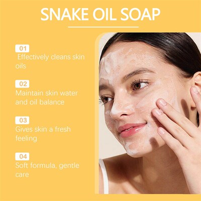 HOYGI Snake Oil Facial Cleansing Soap - Gently cleanses the