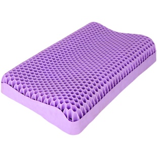 儿童枕无压枕透气可水洗夏季凉枕头单人波浪释压果胶枕学生低枕