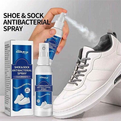 60ml Shoe Shock Antibacterial Spray Foot Odor Shoes Stink Fr