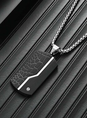 Mens fashion stainless steel room light sand black pendant