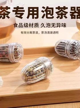 新款泡茶器家用便携杯子过滤器茶漏茶仓花茶球塑料茶水分离通用