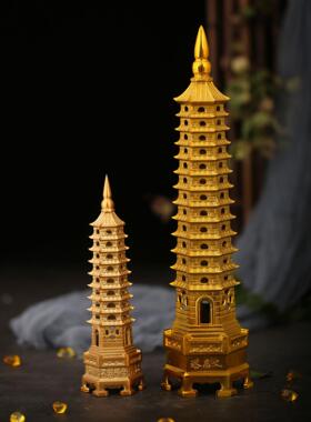 黄铜文昌塔实心黄铜文昌笔高考金榜题名摆件办公室书房摆件钥匙扣